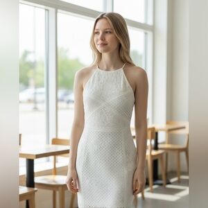 Topshop Spaghetti Strap Ivory Lace Dress NWT size 10